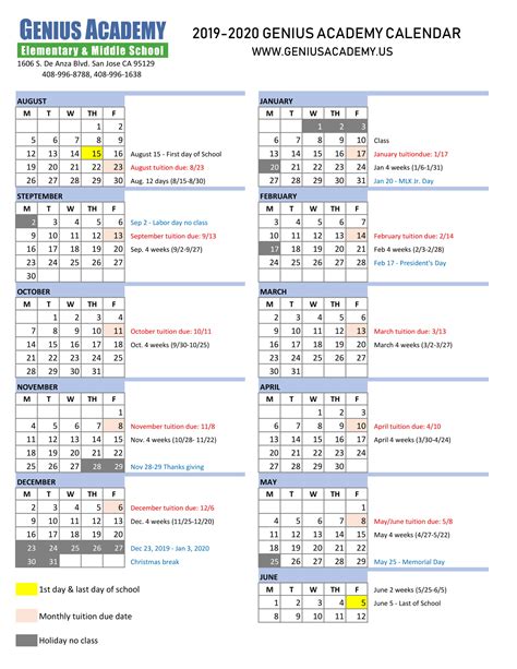 Tvhs Calendar